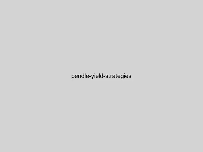 Pendle Finance yield approaches dashboard showing PT and YT trading opportunities