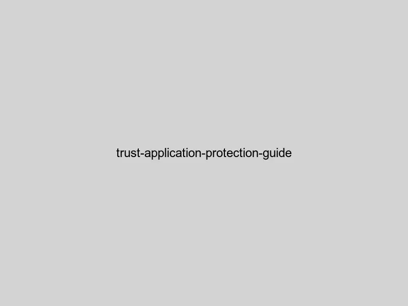 the TrustWallet application protection features showing private key protection and backup methods