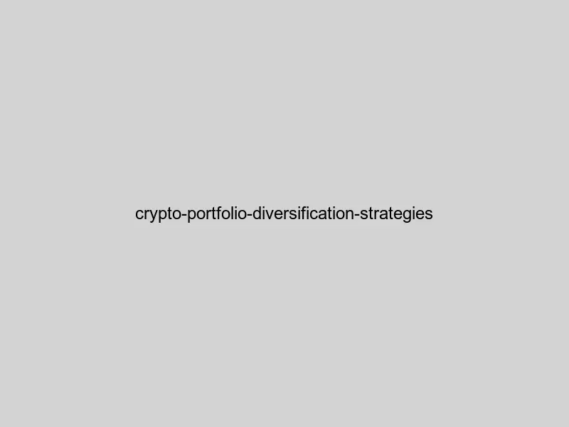 Cryptocurrency portfolio diversification strategies infographic showing asset allocation and risk management