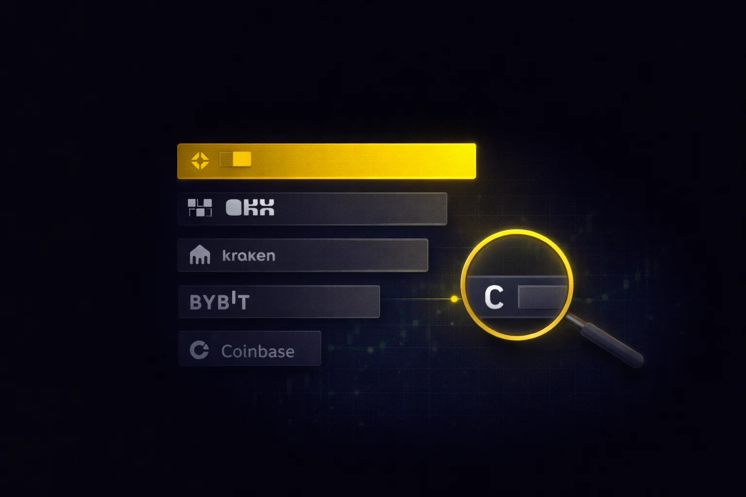 Compare crypto exchange fees 2026: maker, taker, deposit, withdrawal, staking across Binance, OKX, Kraken, Bybit, Coinbase